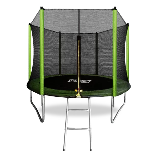Реальное фото ARLAND Батут  8FT с внешней страховочной сеткой и лестницей (Light green) (СВЕТЛО-ЗЕЛЕНЫЙ) от магазина СпортСЕ