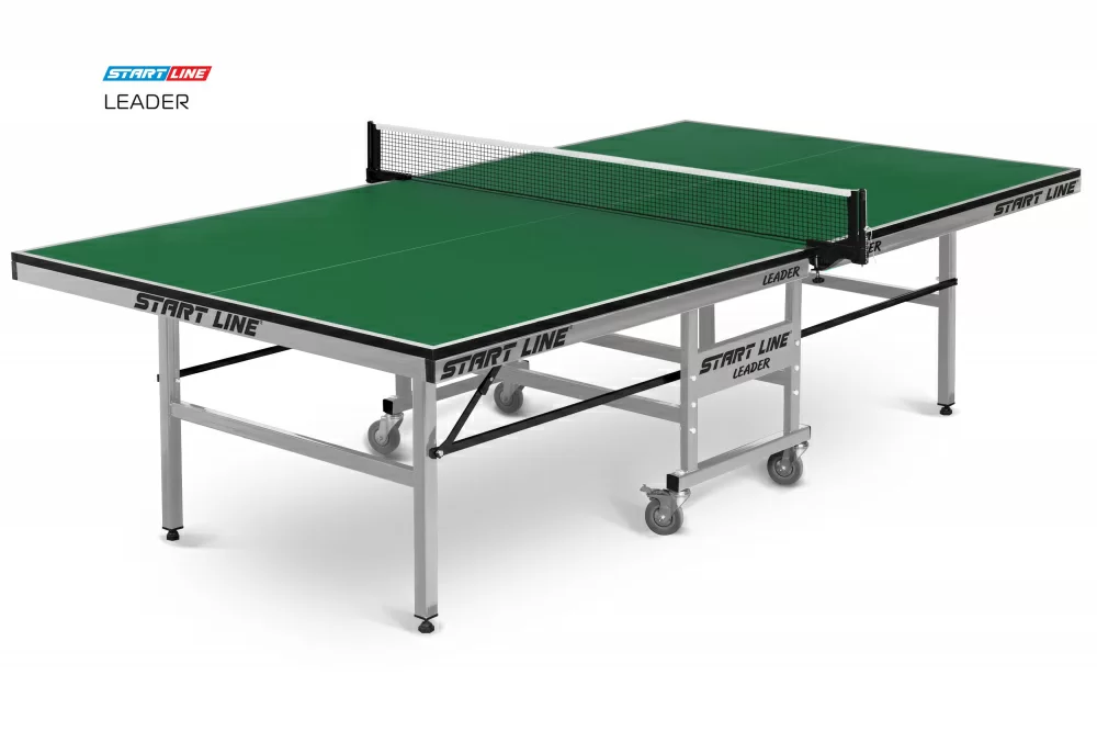 Реальное фото Теннисный стол Start Line Leader green от магазина СпортСЕ