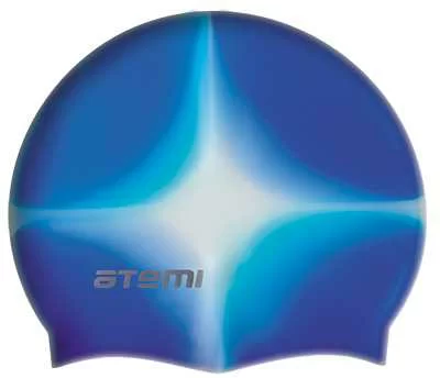 Реальное фото Шапочка для плавания Atemi MC206 силикон мультиколор от магазина СпортСЕ