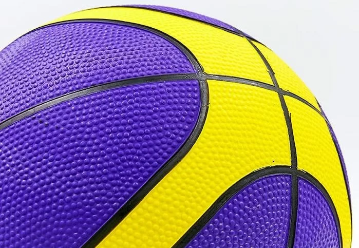 Реальное фото Мяч баскетбольный Molten BGR7-VY №7 резина фиол-жел-черный от магазина СпортСЕ