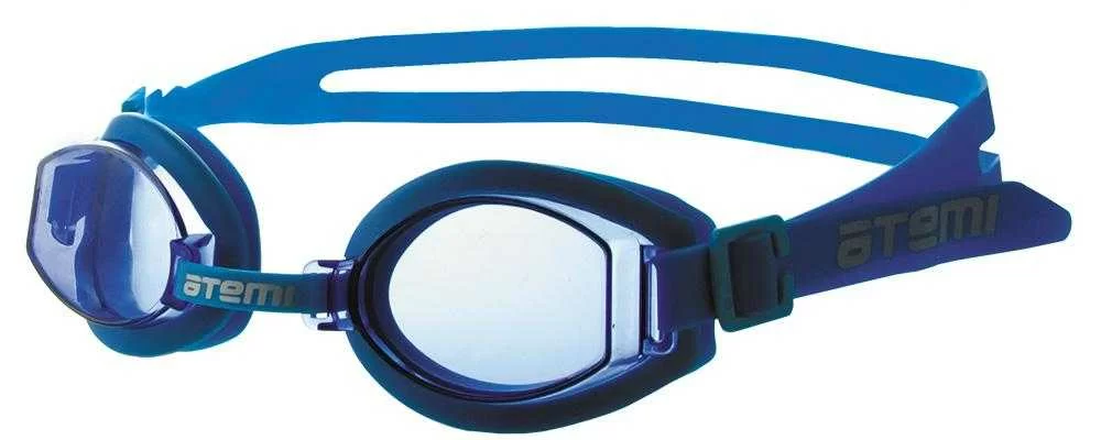 Реальное фото Очки для плавания Atemi S203 детские PVC/силикон голубые от магазина СпортСЕ