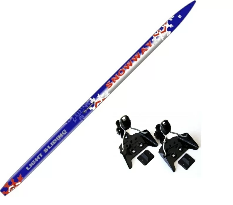 Реальное фото Лыжный комплект SE Spine Snowway wax 75мм от магазина СпортСЕ