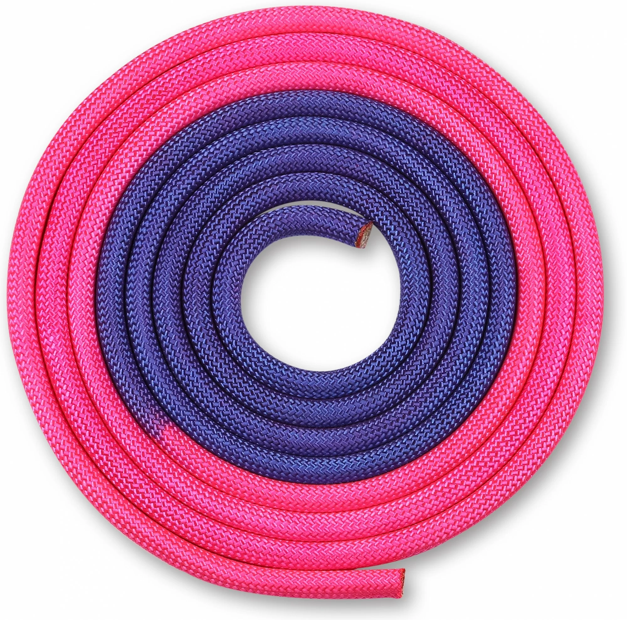 Реальное фото Скакалка гимнастическая утяж. Indigo 3 м 165 г фиолетово-розовая IN042 от магазина СпортСЕ