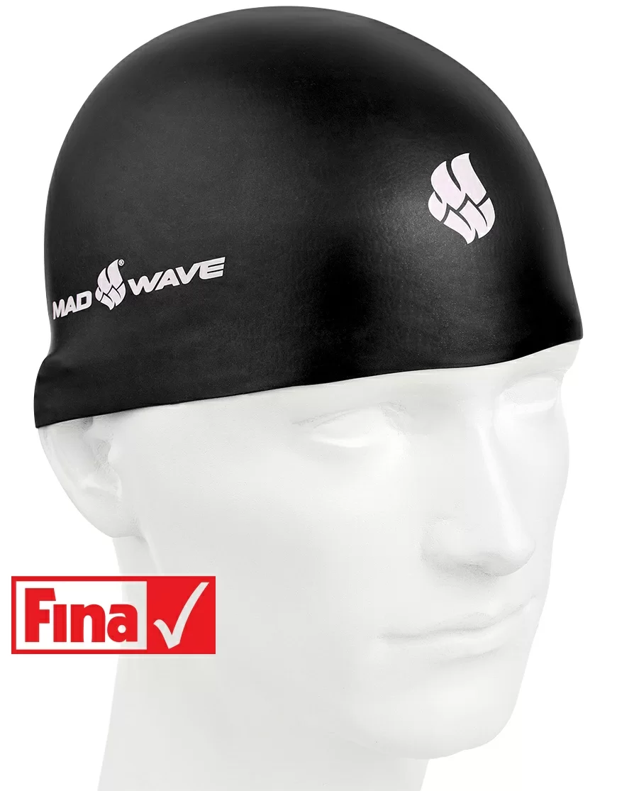 Реальное фото Шапочка для плавания Mad Wave Soft Fina Approved L M0533 01 3 01W от магазина СпортСЕ