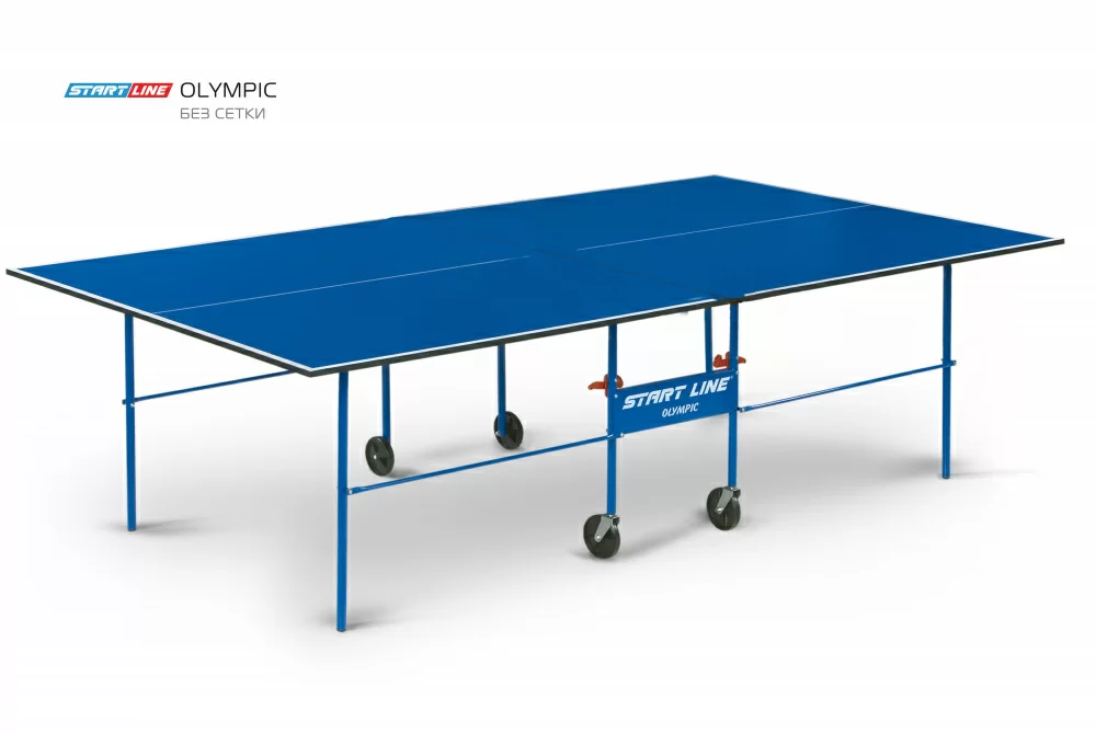 Реальное фото Теннисный стол Start Line Olympic blue 6020 от магазина СпортСЕ