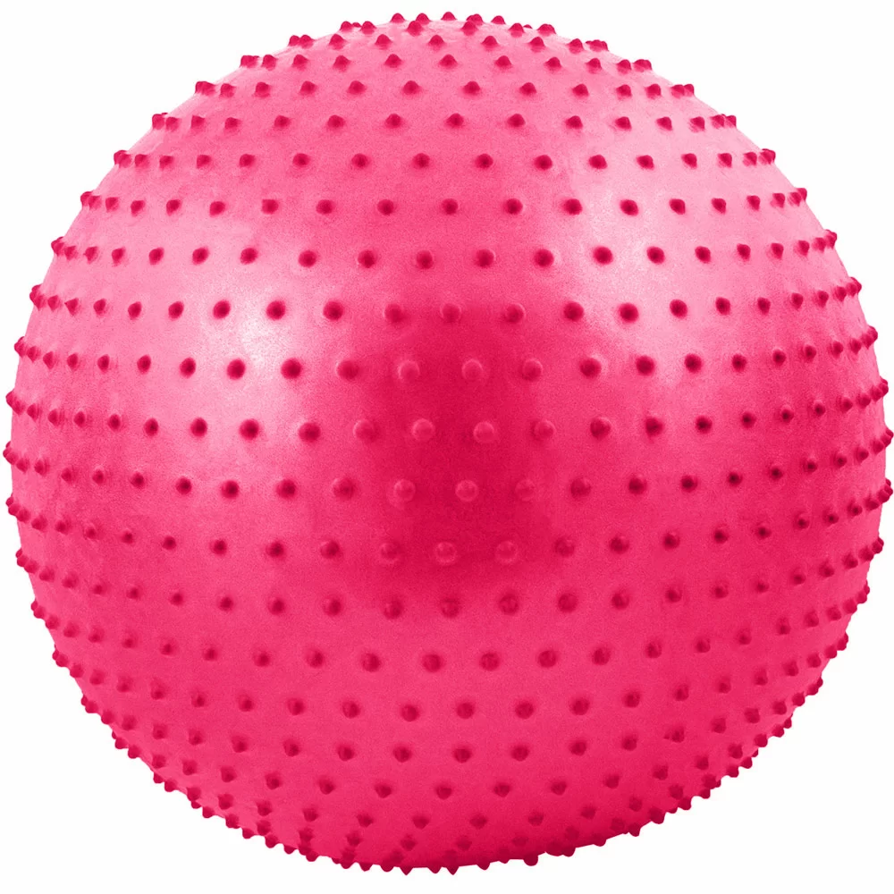 Реальное фото Мяч массажный 65 см FBM-65-6 Anti-Burst розовый 10018778 от магазина СпортСЕ
