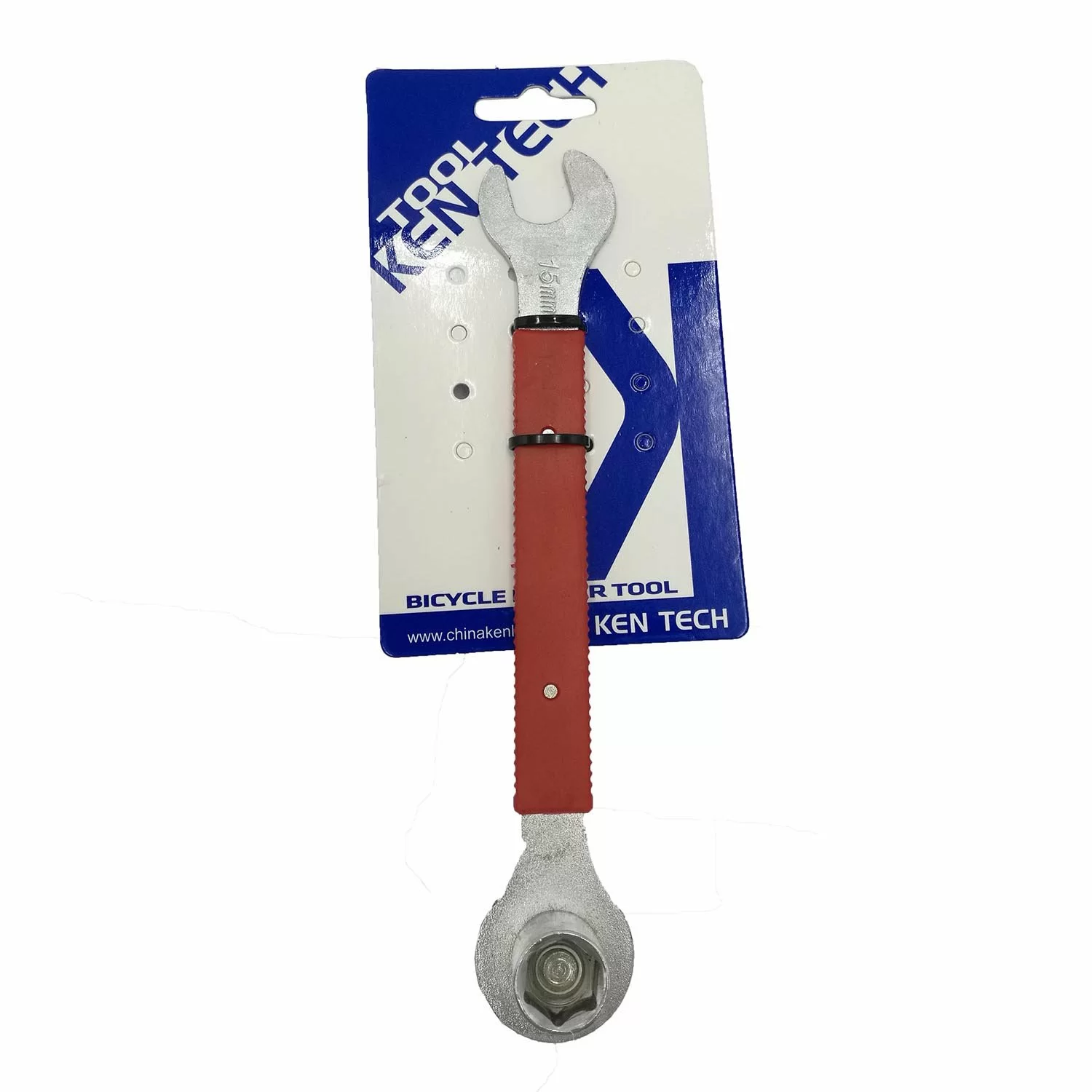 Реальное фото Ключ педальный Kenli 15 мм с торцевыми головками для болтов/гаек каретки KL-9725H от магазина СпортСЕ