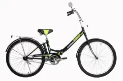 Велосипед Black Aqua Street Beat 141 24" 1s (РФ) серый-зеленый YF-703CTR