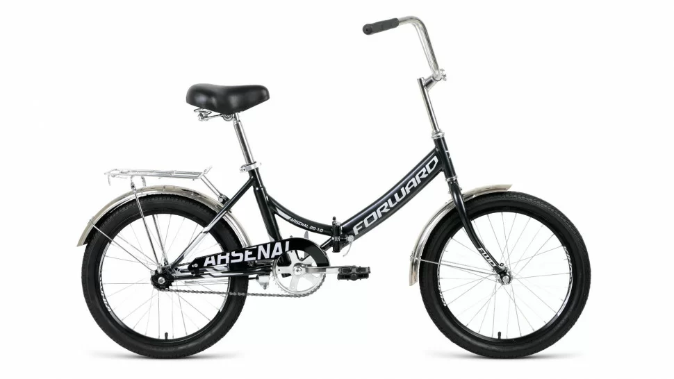 Реальное фото Велосипед Forward Arsenal 20 1.0 скл (2021) черный/серый RBKW1YF01011 от магазина СпортСЕ