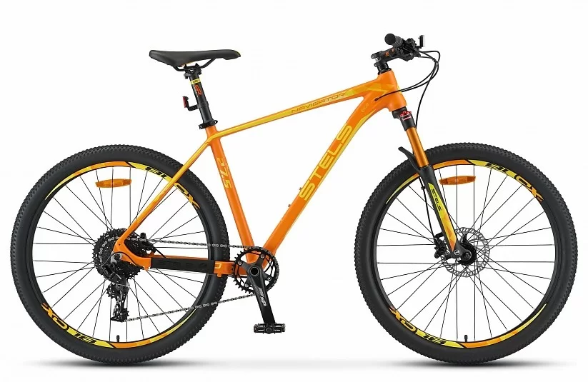 Реальное фото Велосипед Stels Navigator-770 D 27.5" (2019) оранжевый V010 от магазина СпортСЕ