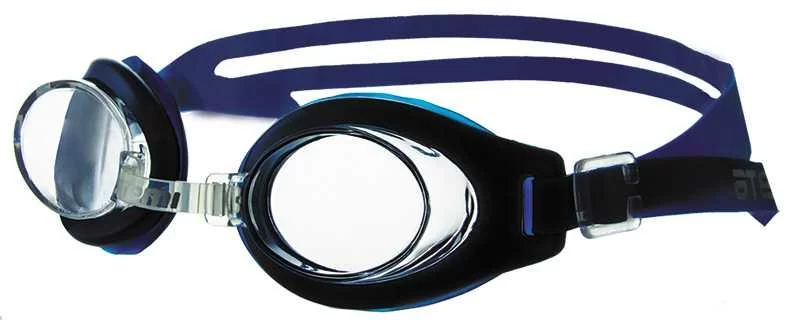 Реальное фото Очки для плавания Atemi S103 детские PVC/силикон синие от магазина СпортСЕ