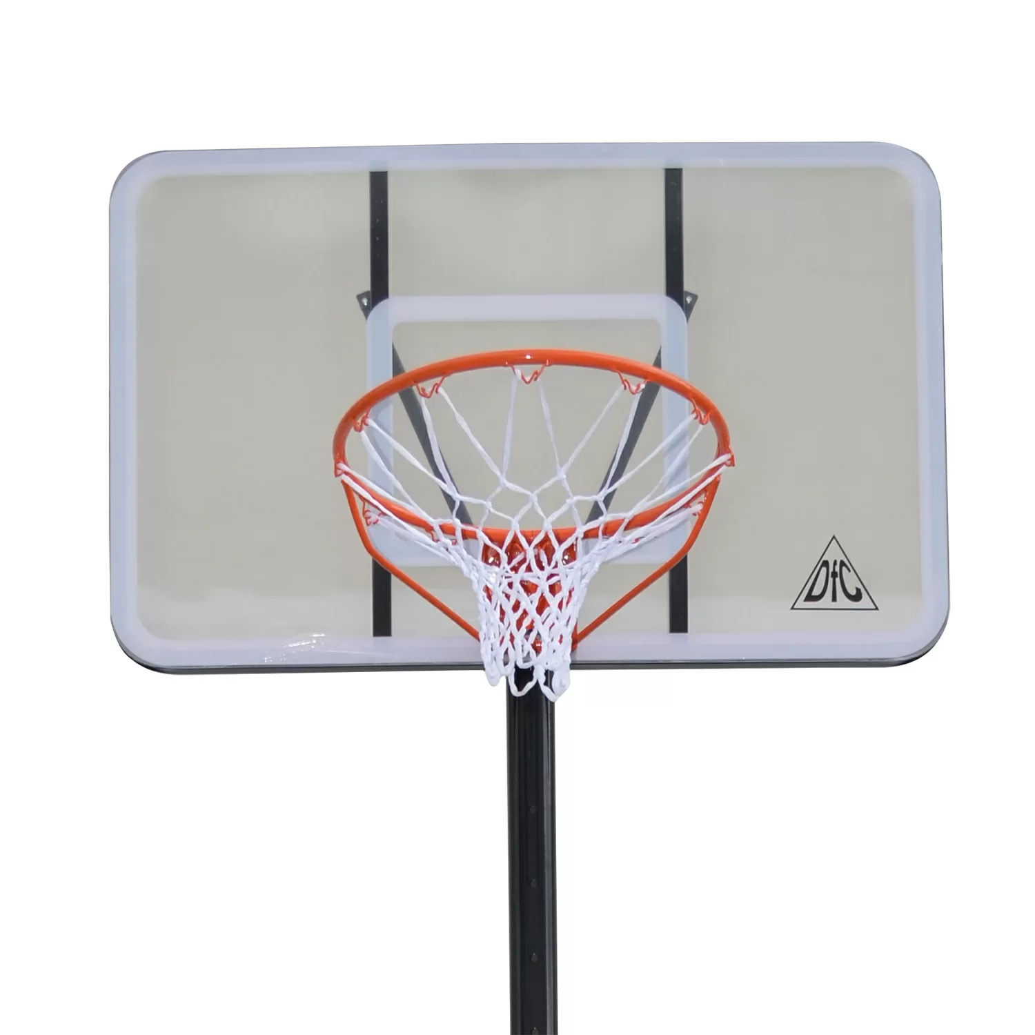 Реальное фото Баскетбольная мобильная стойка DFC STAND44F 112x72см поликарбонат от магазина СпортСЕ