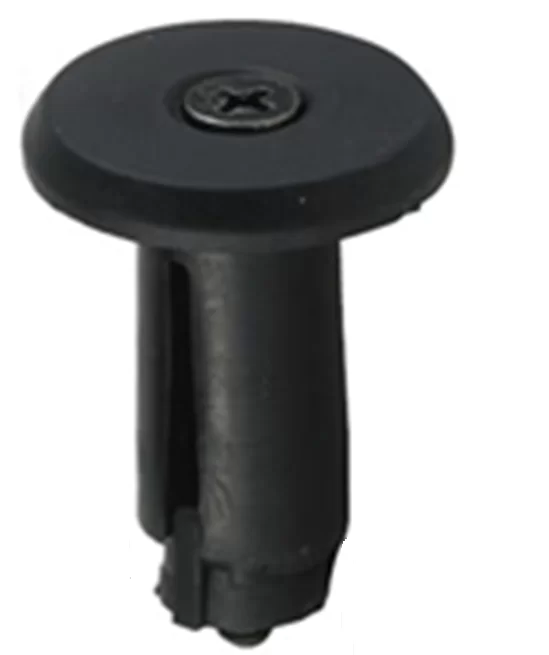 Реальное фото Заглушки ручек руля HL-08 диаметр 17,6 мм нейлоновые чёрные 150288 от магазина СпортСЕ
