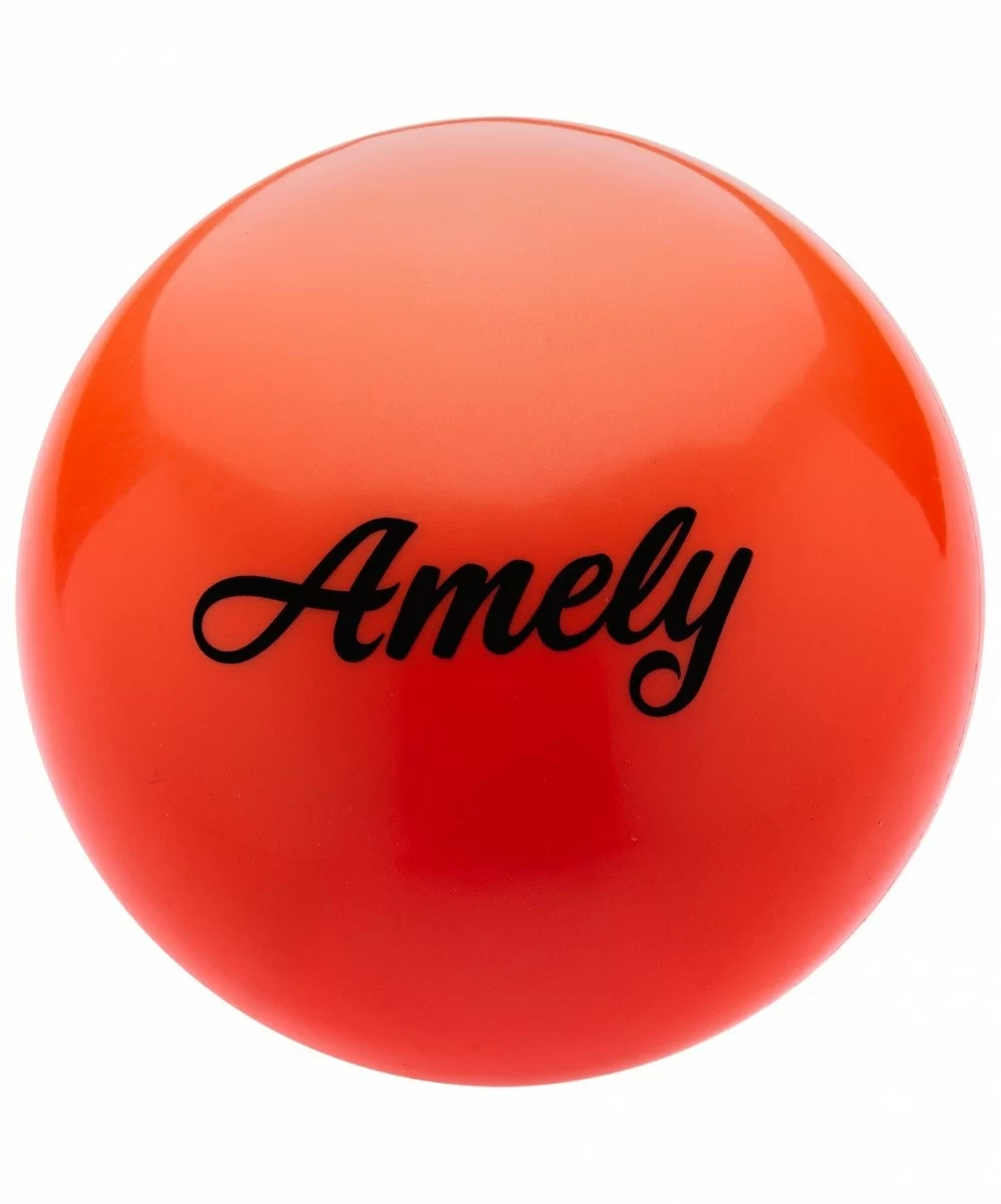 Реальное фото Мяч для художественной гимнастики 15 см Amely AGB-101 оранжевый 12845 от магазина СпортСЕ