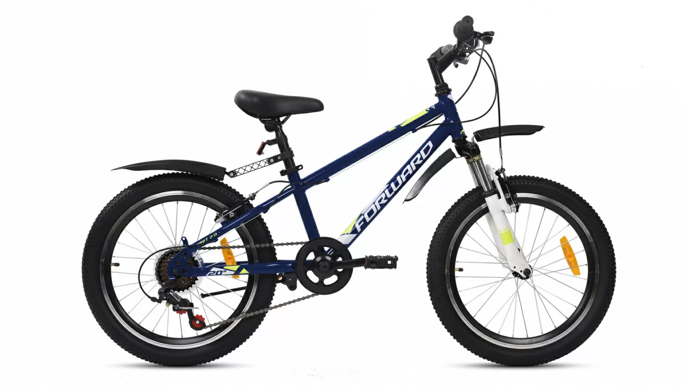 Реальное фото Велосипед Forward Unit 20 2.2 (2021) темно-синий/белый RBKW11N06003 от магазина СпортСЕ
