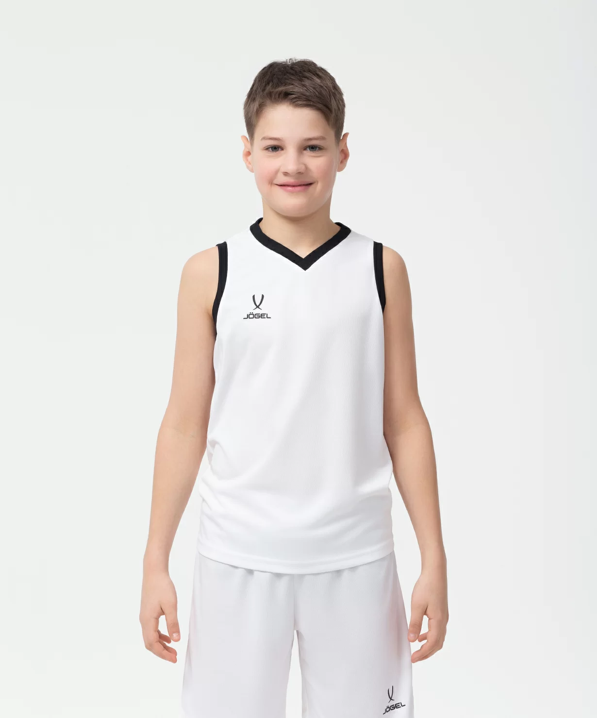 Реальное фото Майка баскетбольная Camp Basic, белый, детский от магазина СпортСЕ