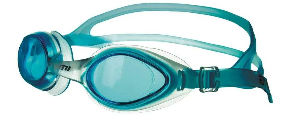 Реальное фото Очки для плавания Atemi N7502 силикон голубые от магазина СпортСЕ