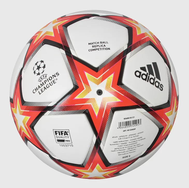 Реальное фото Мяч футбольный Adidas UCL Competition PS GU0209 №4 термосш, мультиколор от магазина СпортСЕ