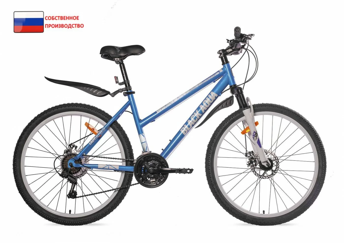 Реальное фото Велосипед Black Aqua Lady 1651 D matt 26" (РФ) голубой GL-307DTR от магазина СпортСЕ