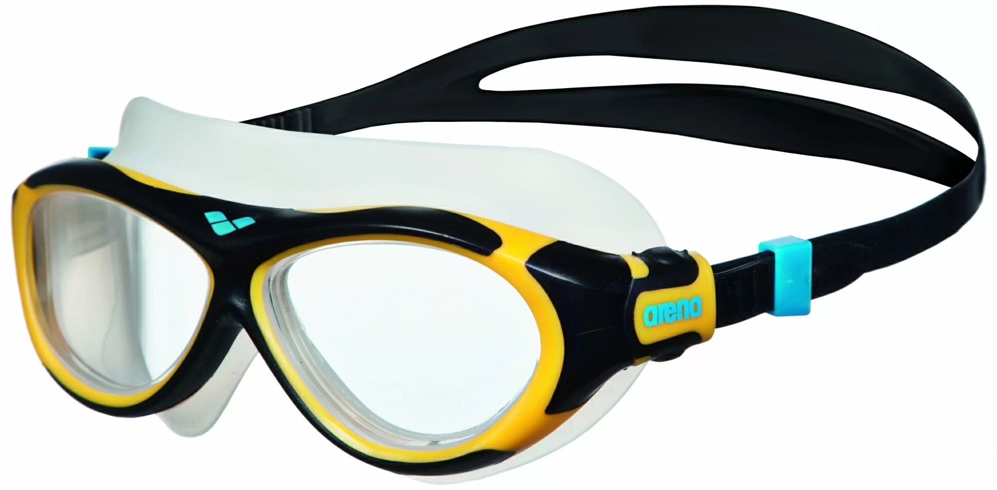 Реальное фото Очки для плавания Arena Oblo Jr  clear/yellow/black 1E034 47 от магазина СпортСЕ