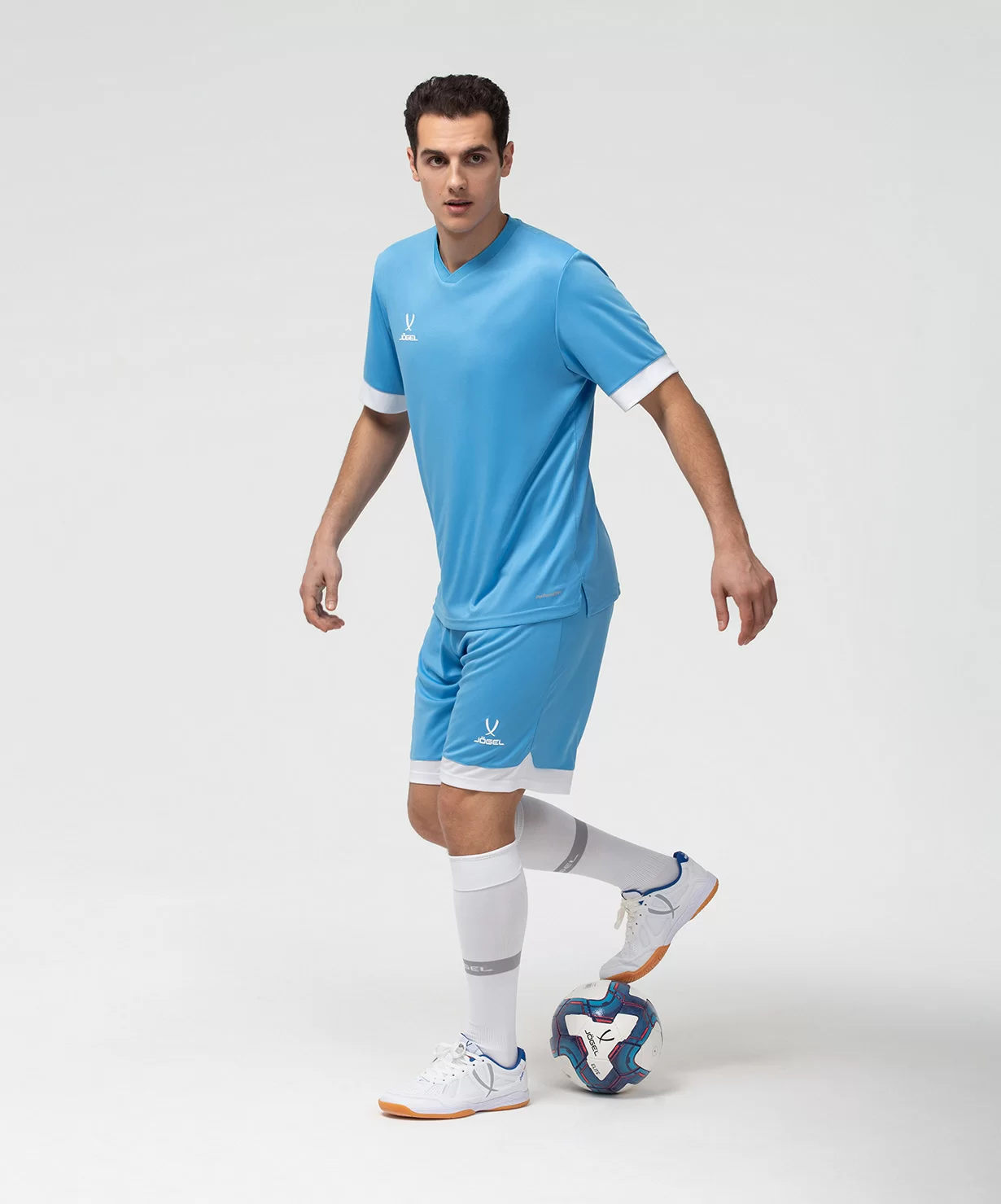 Реальное фото Шорты игровые DIVISION PerFormDRY Union Shorts, голубой/белый/белый от магазина СпортСЕ