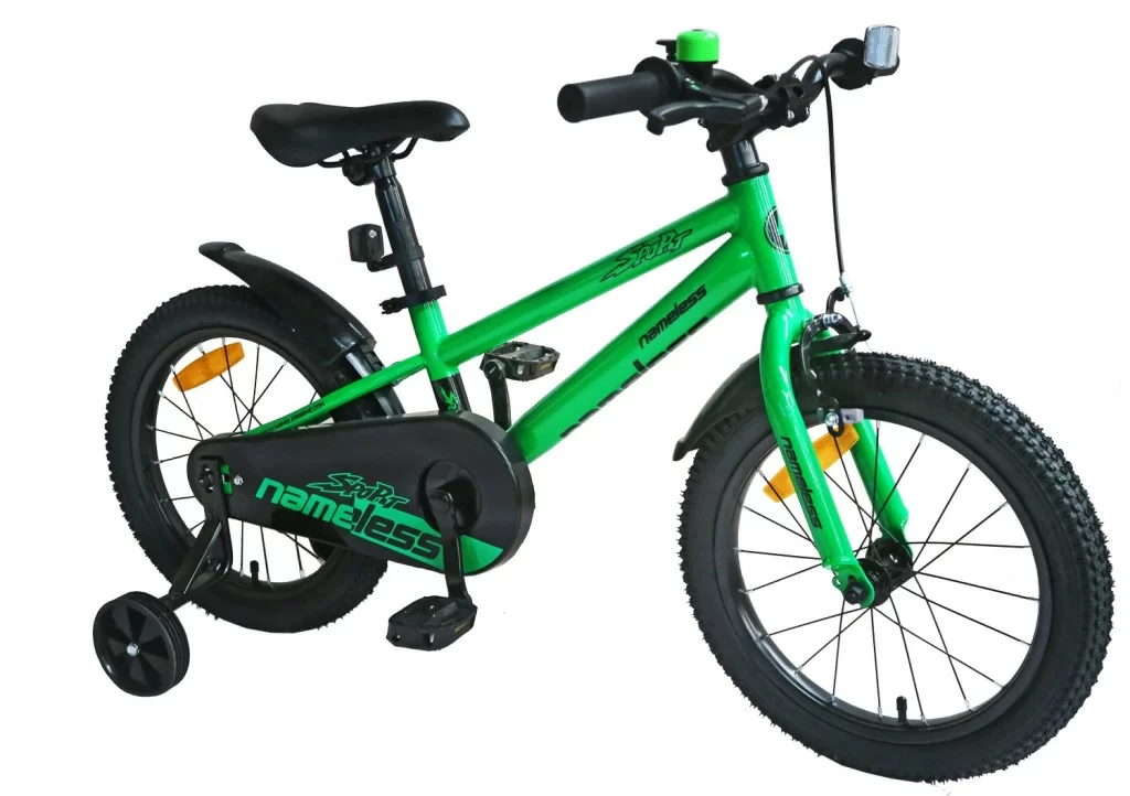 Реальное фото Велосипед 18" Nameless SPORT, зеленый/черный (2024) от магазина СпортСЕ