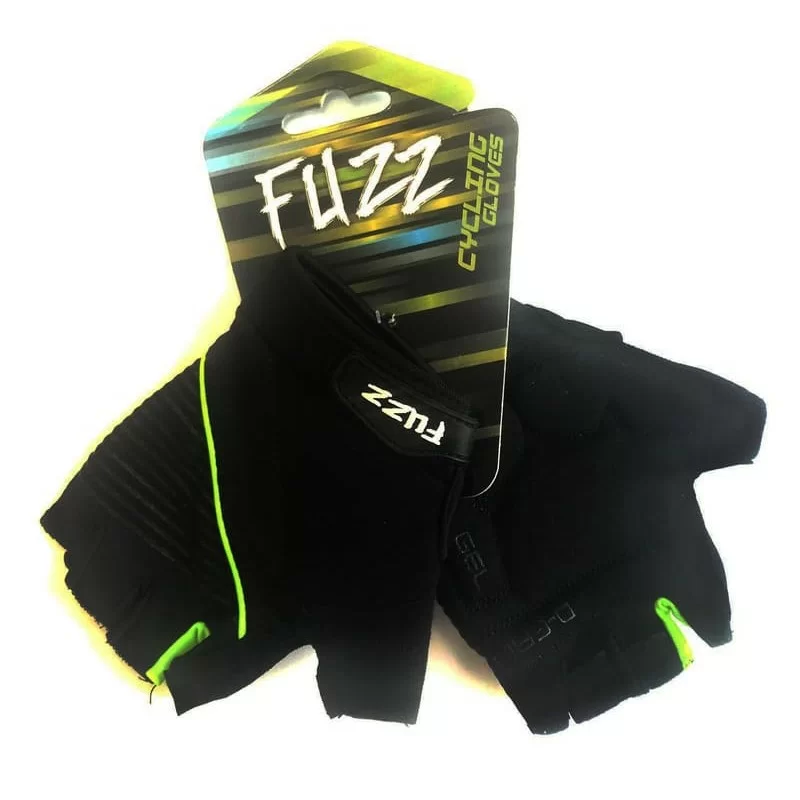 Реальное фото Перчатки Fuzz лайкра Gel Comfort D-Grip Gel р.S черно-зеленые 08-202352 от магазина СпортСЕ