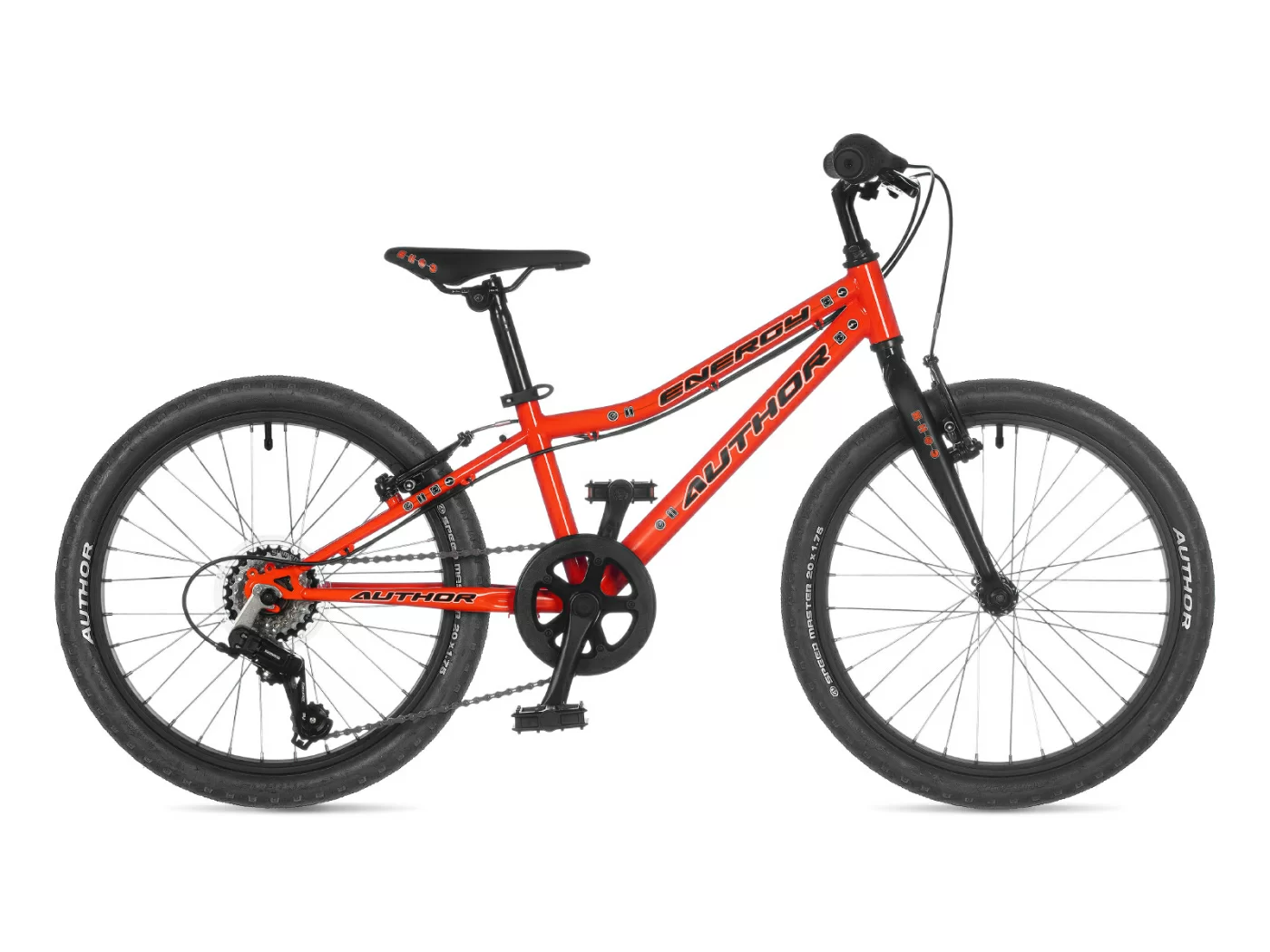 Реальное фото Велосипед детский AUTHOR Energy 2022 Оранжево-чёрный от магазина СпортСЕ