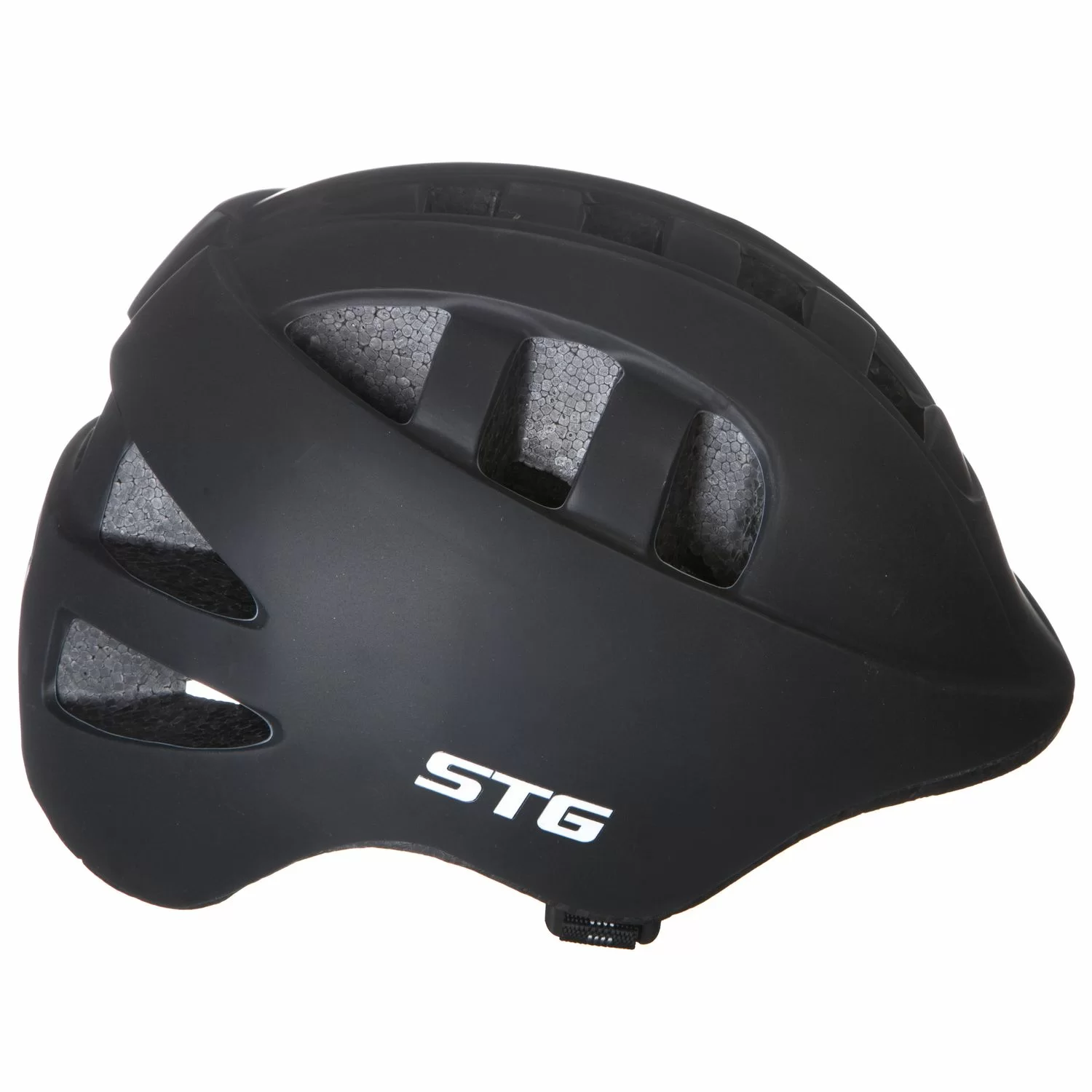 Реальное фото Шлем STG MA-2-B с фикс застежкой черный Х98568 от магазина СпортСЕ