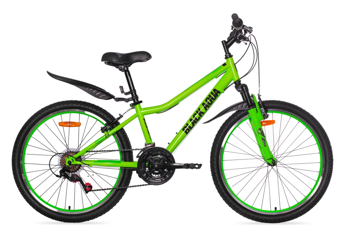 Реальное фото Велосипед Black Aqua Cross 1431 V 24" зеленый GL-202V от магазина СпортСЕ