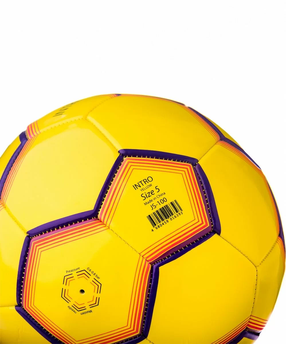 Реальное фото Мяч футбольный Jögel JS-100 Intro №5 желтый  11391 от магазина СпортСЕ