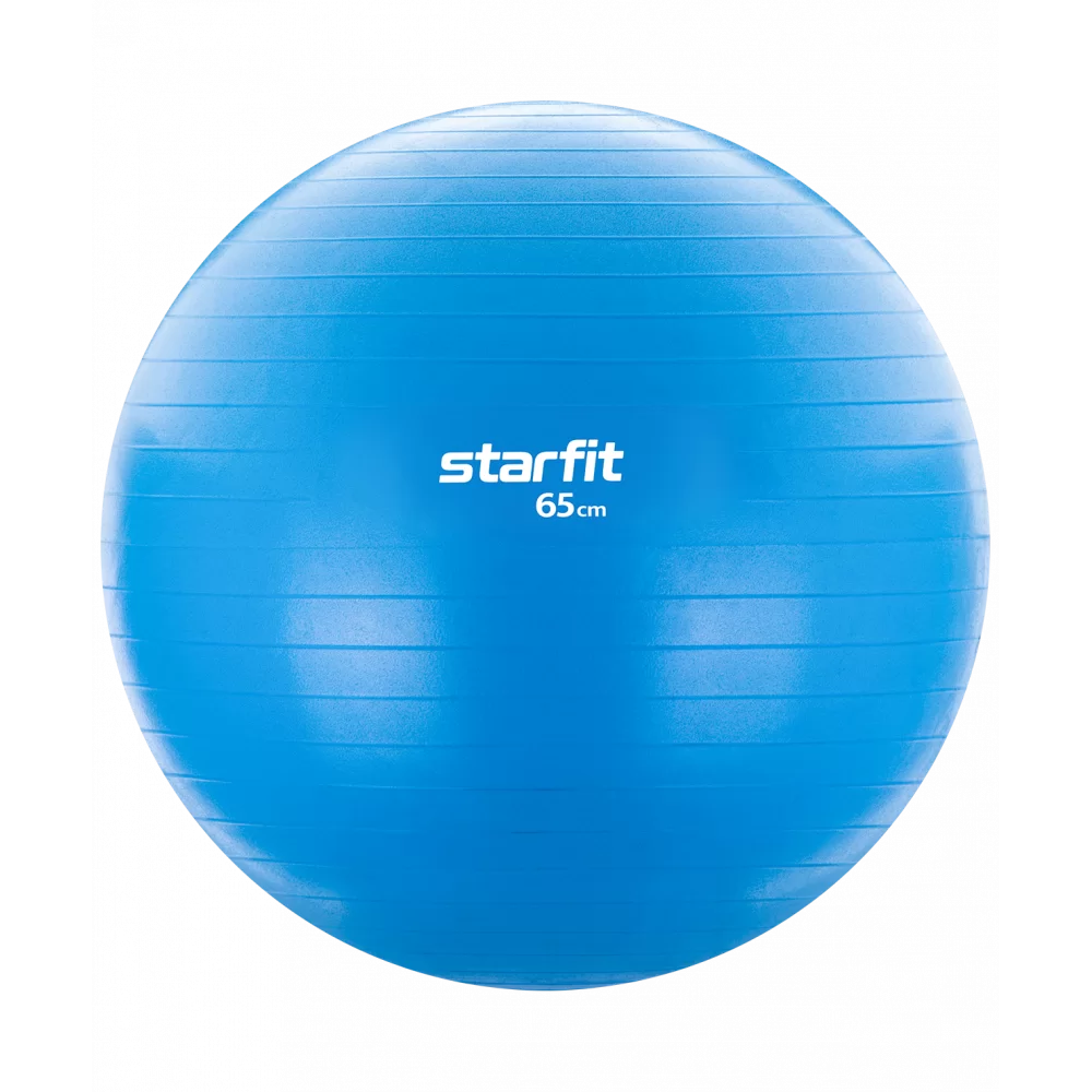 Реальное фото Фитбол 65 см StarFit GB-104 1000 гр без насоса антивзрыв голубой 16538 от магазина СпортСЕ