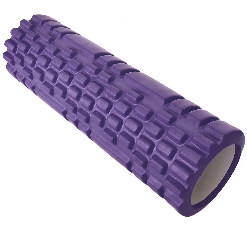 Реальное фото Ролик для йоги 44х14 см B33116 ЭВА/АБС фиолетовый 10019107 от магазина СпортСЕ