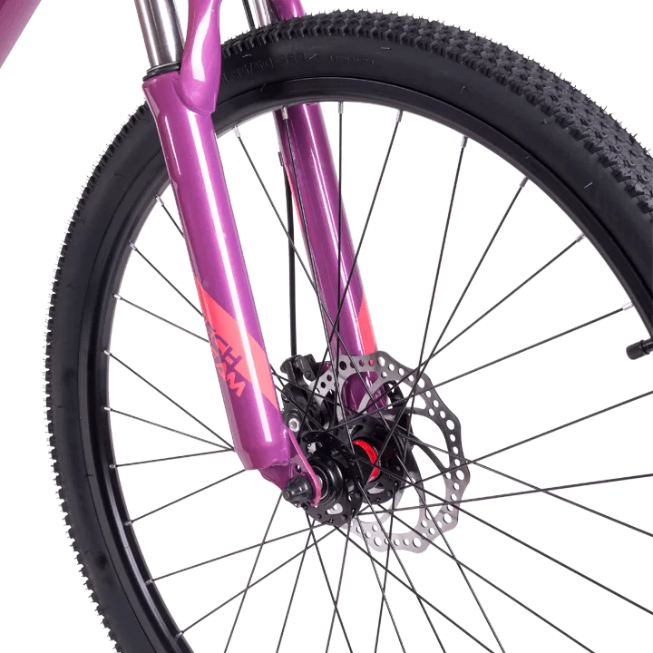 Реальное фото Велосипед TechTeam Delta 26" тёмно-розовый от магазина СпортСЕ