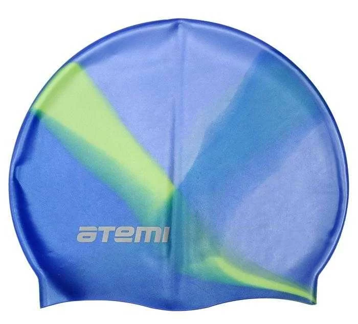 Реальное фото Шапочка для плавания Atemi MC207 силикон мультиколор от магазина СпортСЕ