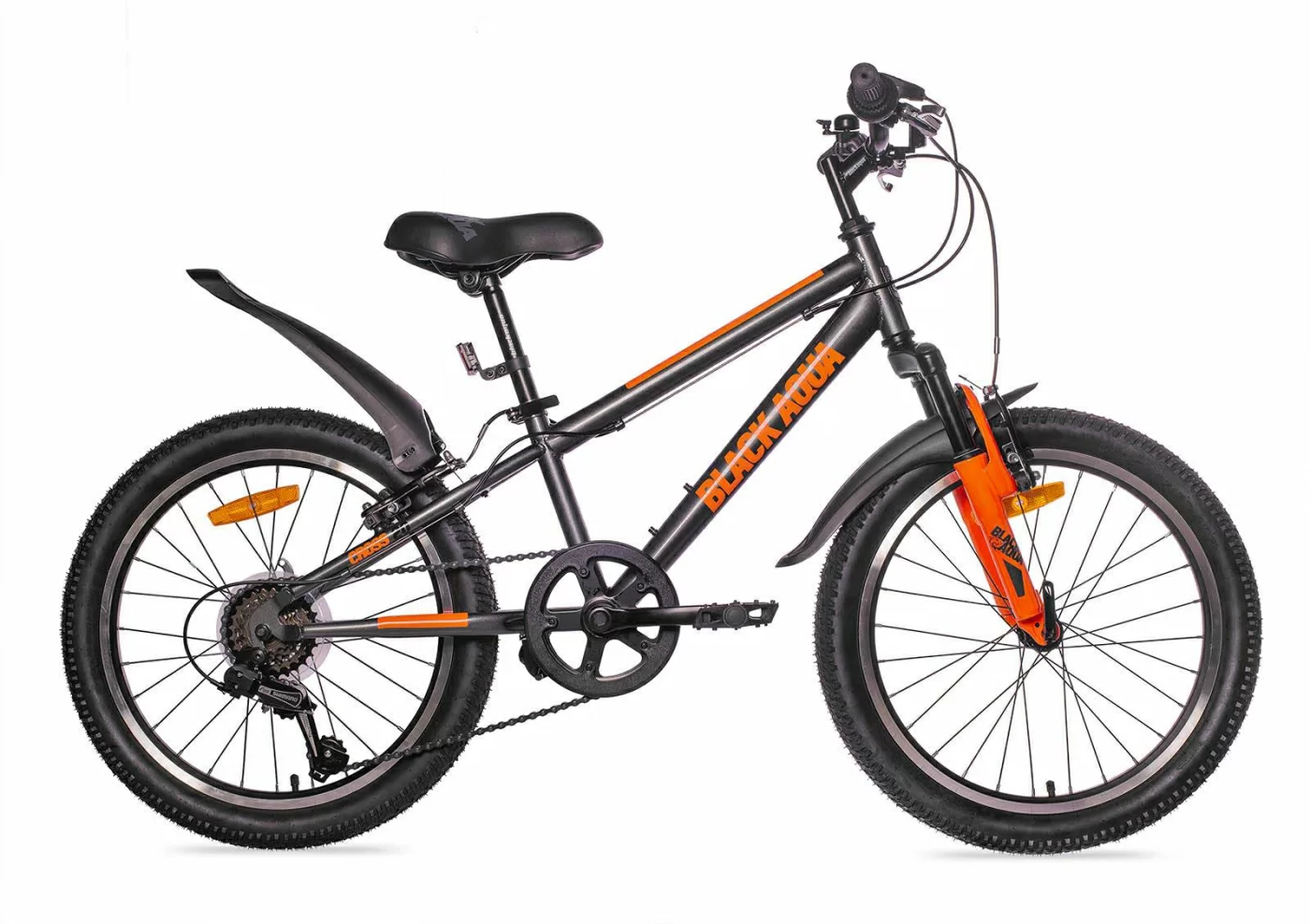 Реальное фото Велосипед Black Aqua Cross 1221 V 20" серый-оранжевый GL-105V от магазина СпортСЕ