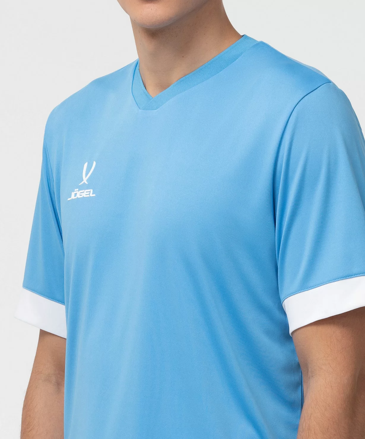 Реальное фото Футболка игровая DIVISION PerFormDRY Union Jersey, голубой/белый/белый от магазина СпортСЕ