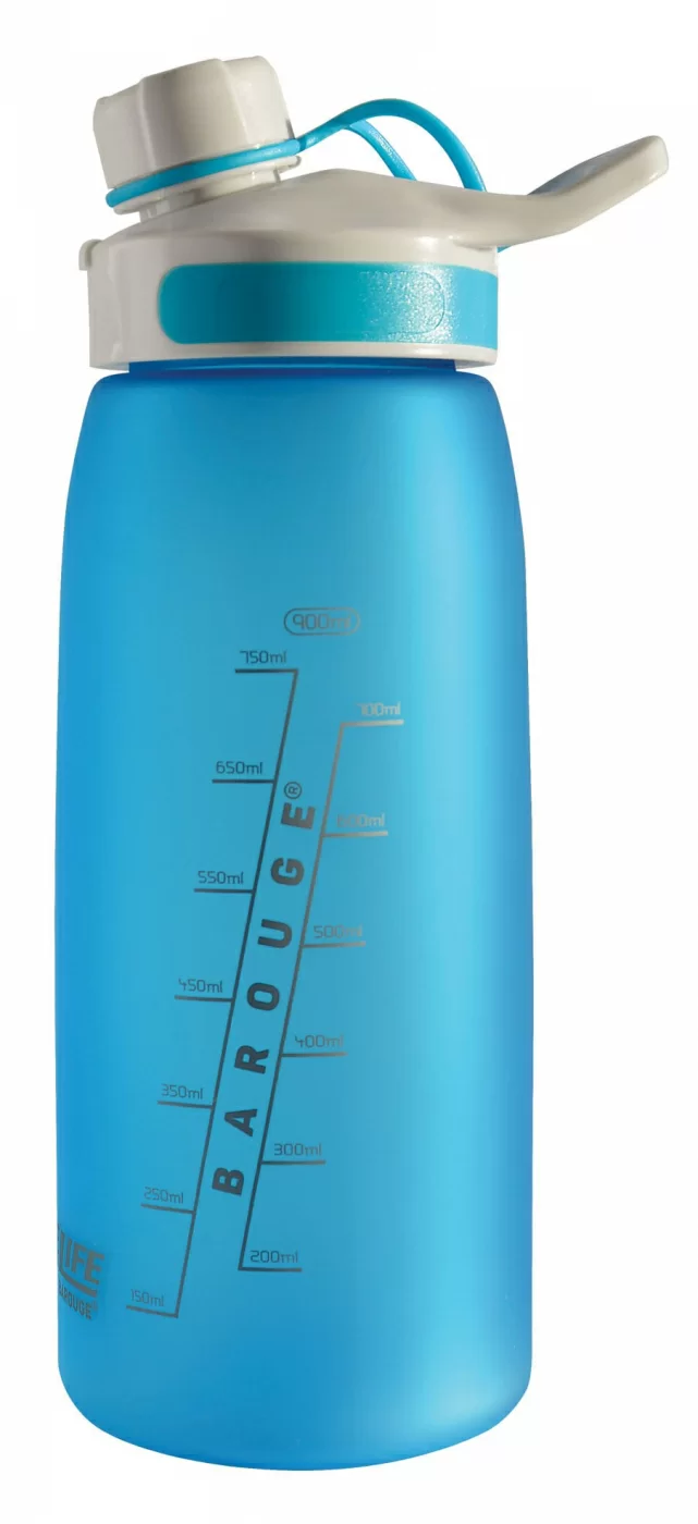 Реальное фото Бутылка для воды Barouge Active Life BP-913(900) синяя от магазина СпортСЕ