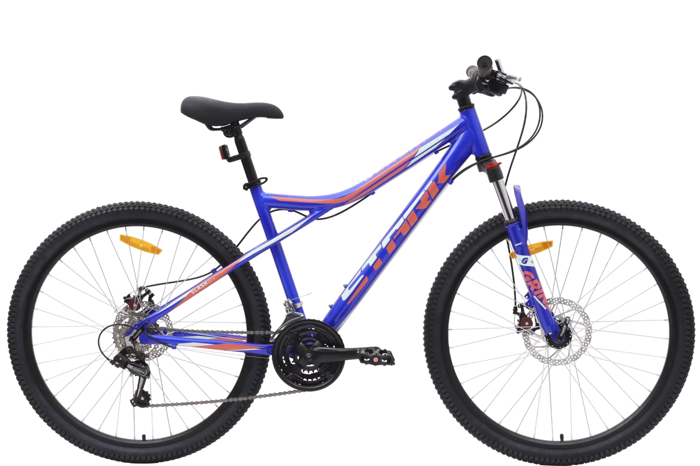 Реальное фото Велосипед Stark Slash 27.1 D (2024) насыщенный синий /мятный, красный от магазина СпортСЕ