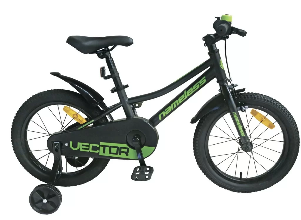 Реальное фото Велосипед 16" Nameless VECTOR, зеленый/черный (2024) от магазина СпортСЕ