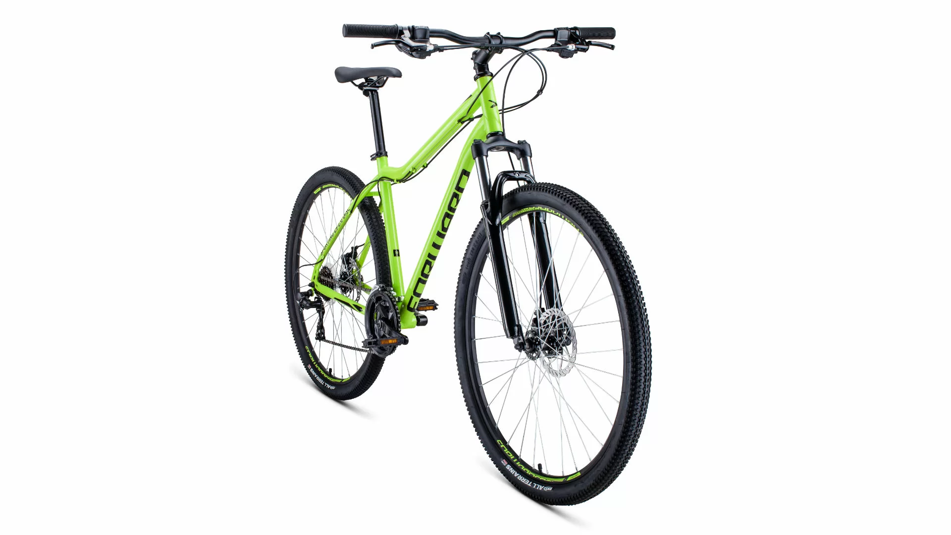 Реальное фото Велосипед Forward Sporting 29 2.0 disc (2021) светло-зеленый/черный от магазина СпортСЕ
