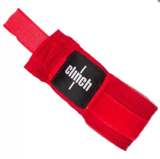 Реальное фото Бинт боксерский 2.55м Clinch Boxing Crepe Bandage Punch красный C139 от магазина СпортСЕ