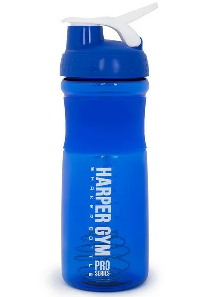 Реальное фото Шейкер Harper Gym Shaker Bottle  с венчиком 0.7л синий S19 от магазина СпортСЕ