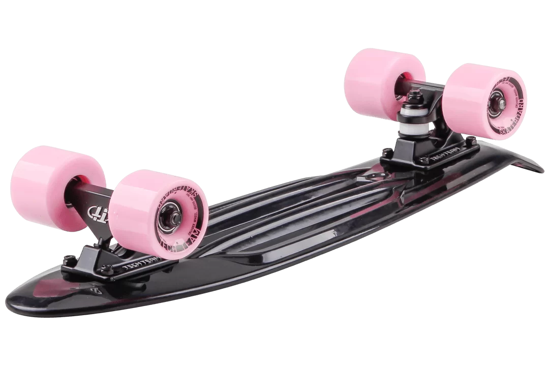 Реальное фото Скейтборд TechTeam пластиковый Kiwi 22 black/pink  TSL-401P от магазина СпортСЕ