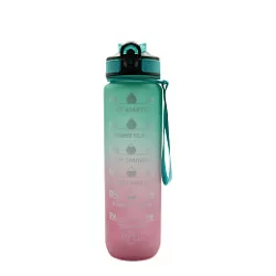 Бутылка для воды WB02-1000 green/pink
