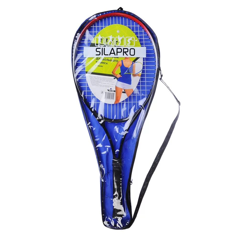 Реальное фото Ракетка для тенниса Silapro в чехле алюминий 072-001 от магазина СпортСЕ