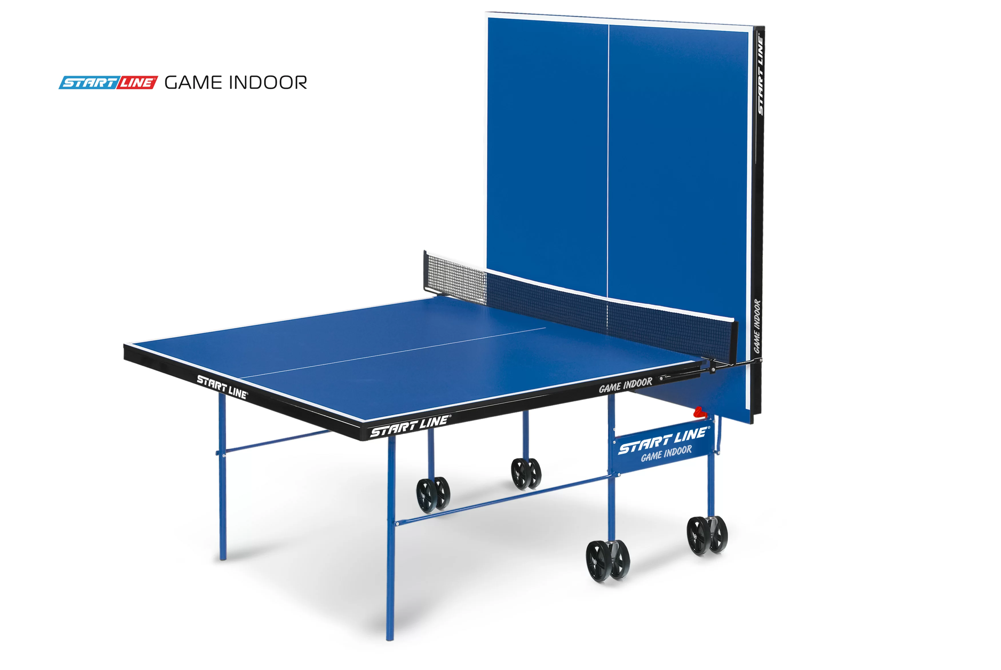 Реальное фото Теннисный стол Start Line Game Indoor с сеткой blue 6031 от магазина СпортСЕ