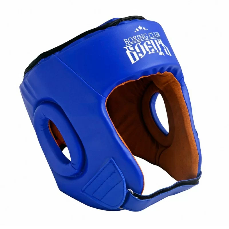 Реальное фото Шлем боксерский Боецъ BHG-22 синий от магазина СпортСЕ