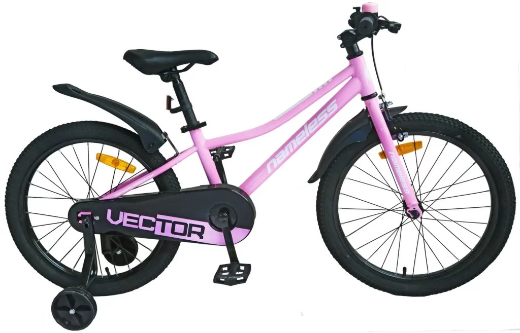 Реальное фото Велосипед 16" Nameless VECTOR, розовый/белый (2024) от магазина СпортСЕ