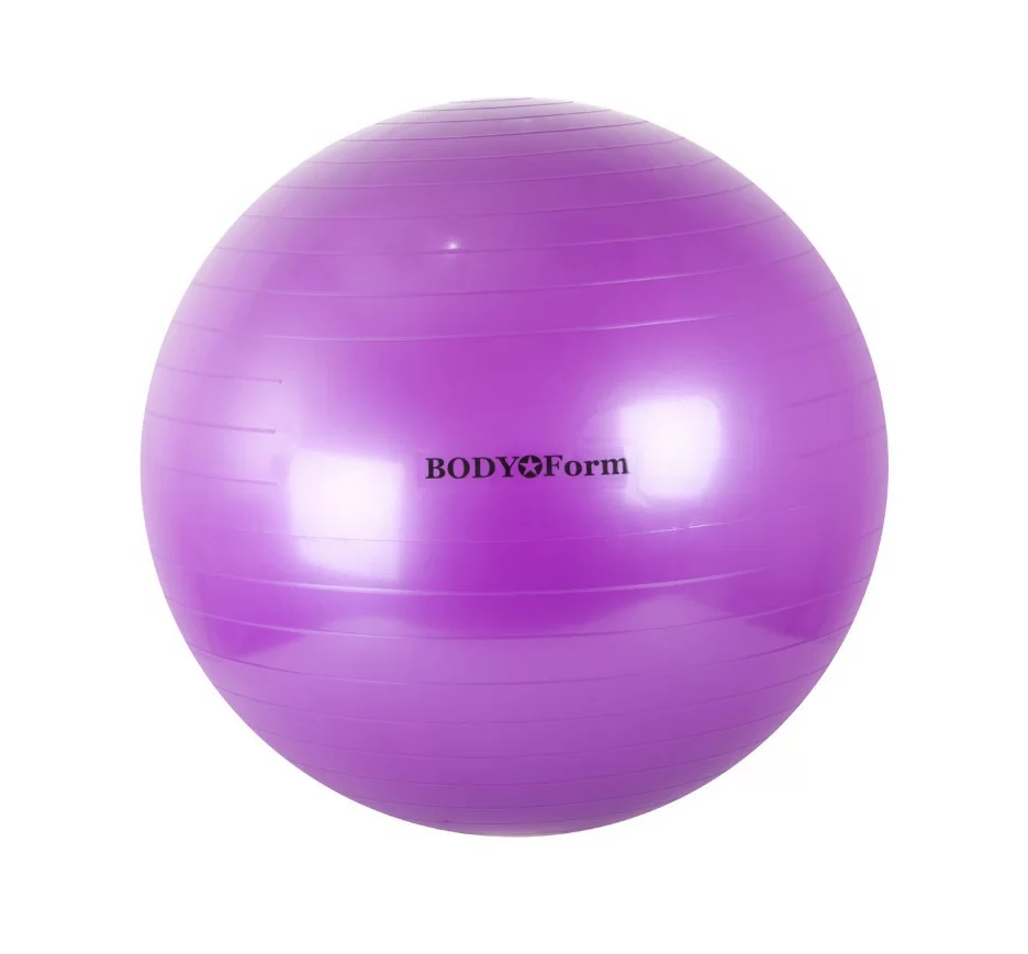 Реальное фото Фитбол 85 см (34") Body Form антивзрыв purple BF-GB01AB от магазина СпортСЕ